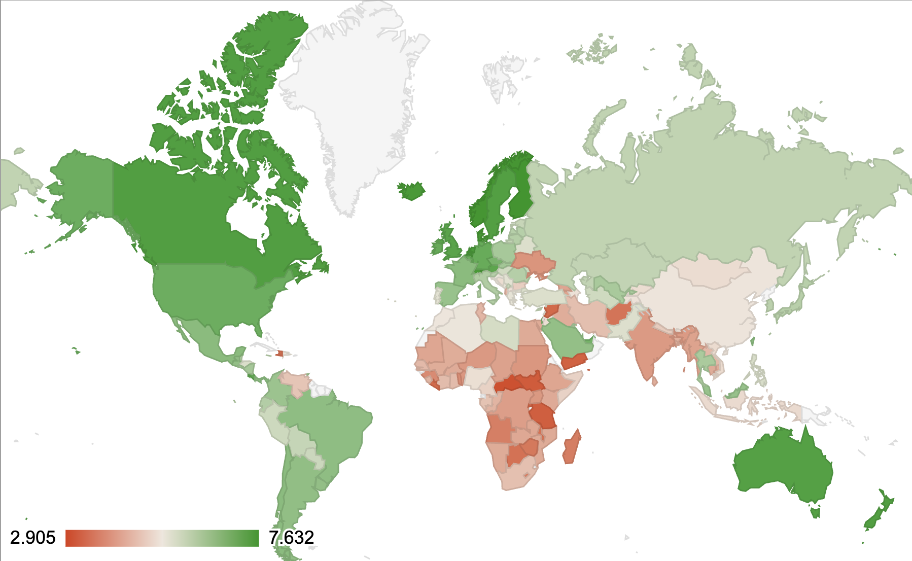 World Happiness Map